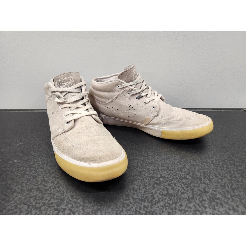 Nike‎ SB Zoom Stefan Janoski Mid Mens 10.5 Grey Good Suede Skate Shoes